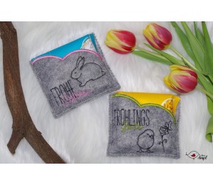 Stickserie - ITH Einsteckhüllen quadratisch Ostern